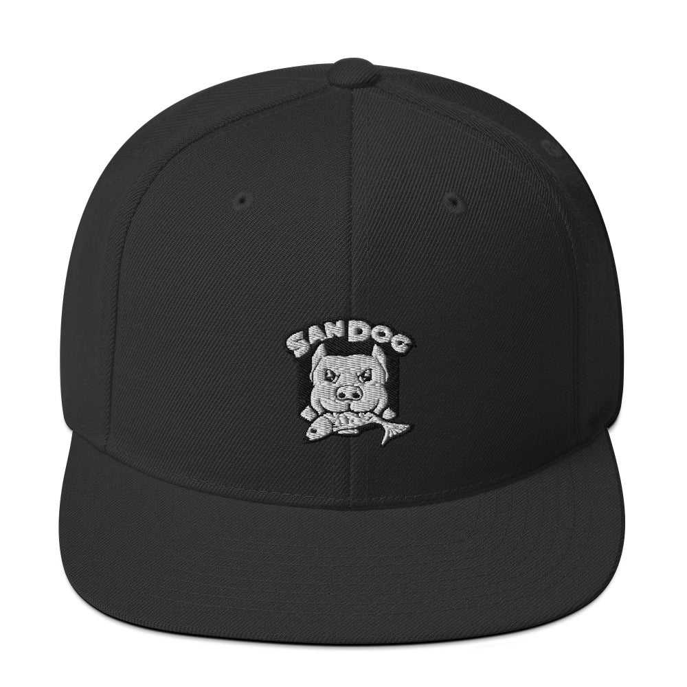 San Dog Embroidered Snapback Hat, Various Colors
