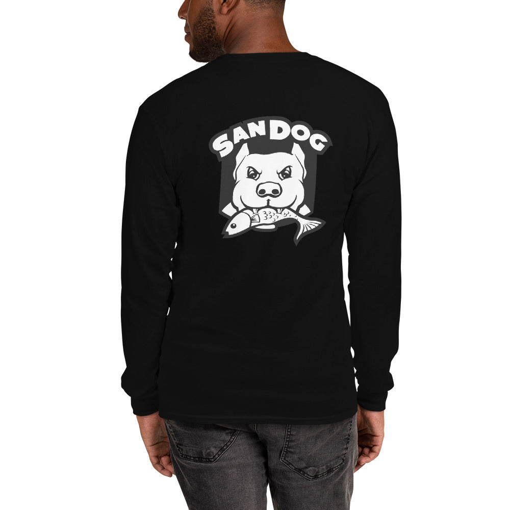 San Dog Printed Logo Men’s Long Sleeve Shirt